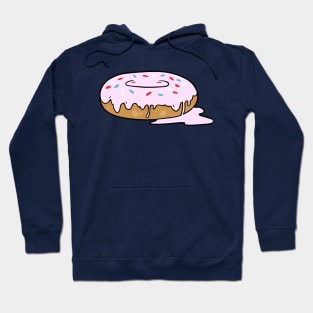 Melting Frosting Pink Donut with Sprinkles Hoodie